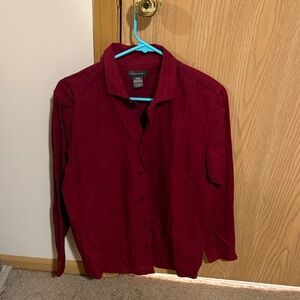 Croft & Barrow Men's Burgundy Shirt Jacket